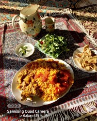 دم پختک گوجه با گوشت گوسفندی استخوانی