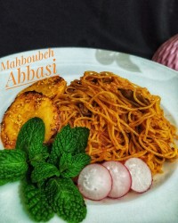 اسپاگتی با خوراک گوشت