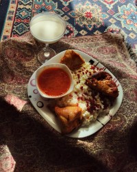 زرشک پلو و مرغ