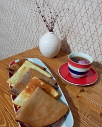 کرپ شکلاتی وساده