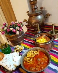 قیمه با گوشت قلقلی