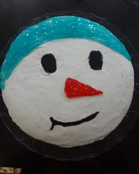 کیک آدم برفی