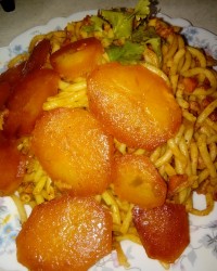 ماکارانی با ته دیگ دلبر