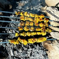 کباب جوجه زعفرانی