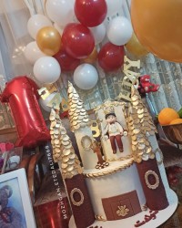 سفارش کیک شاهزاده و قصر یک طبقه