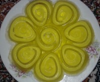 ژله موزی خوشمزه