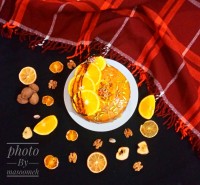 کیک شیفون پرتغالی (گردویی)