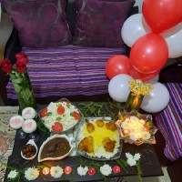 میز شام سالگرد ازدواجمون