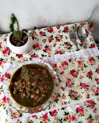 قرمه سبزی بامرغ