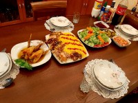 کبک سرخ شده وته اندازگوشت