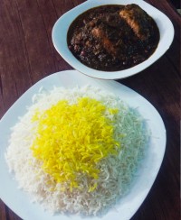 قرمه سبزی بامرغ