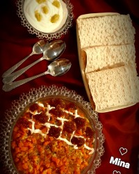 بورانی هویج با ماست چکیده و سیر