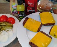 چیز برگر خانگی