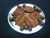 کتلت بادمجان با عدس