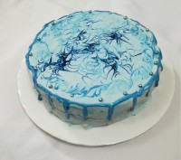 کیک آبرنگی من واسه تولد آبجی جونم