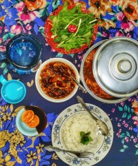 ترش تره غذای شمالی چالش غذای محلی (مامی مهستی و مهیاس)