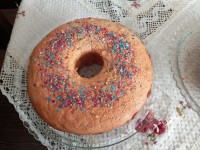 کیک ساده برشتوک نخودی باسلوق