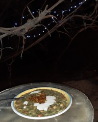 آش رشته توهوای بارونی وسرد.