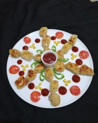 مرغ سوخاری مکعبی