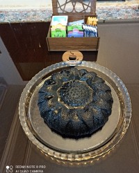 کیک شکلاتی با سس مخصوص