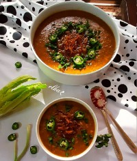 آش گوجه فرنگی متفاوت لطفاورق بزنید