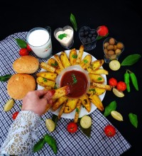 سیب زمینی تنوری معطر