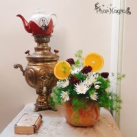 گلدان کدو حلوایی