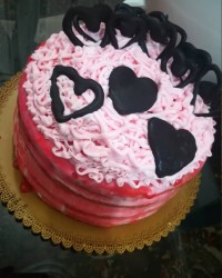 کیک خامه ای دستپخت آبجی جونم ملیکا