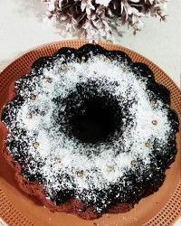 کیک نارگیلی شکلاتی