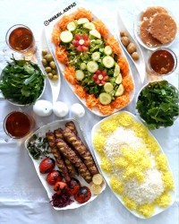 کباب کوبیده نگینی تولد همسرم