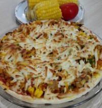 ..پیتزا مرغ وسبزیجات.. ..دستپخت دخترم..