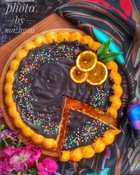 کیک نارگیلی پرتقالی