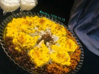 عدس پلو با سویا