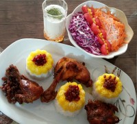 کشمش پلو برای همسر گرامی?