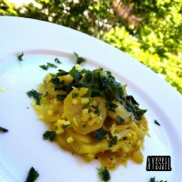 خوراک کدو و جعفری