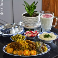 لوبیا چشم بلبلی پلو شیرازی