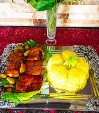 ماهی پلوی زعفرانی