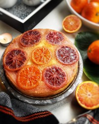 کیک برگردان پرتقال