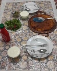 شام دونفره من و همسری (ماکارانی)