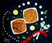 خوراک لوبیا چیتی با قارچ
