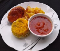 برنج با مرغ مجلسی