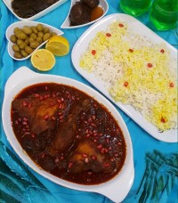 خورش مرغ ناردونی (مازندرانی)