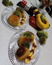 توپک سیب زمینی با گوشت چرخ کرده