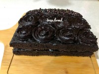 کیک شکلاتی دختر گلی