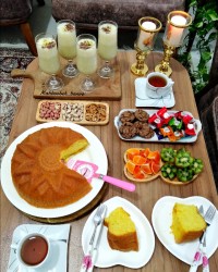 کیک زعفرونی