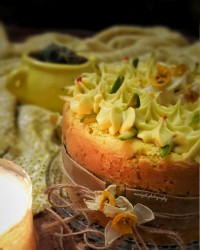 کیک زعفران وگلاب اسپشیال