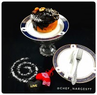 کیک کشمش و گردو با آرد نانوایی