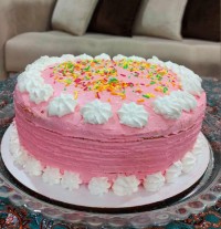 کیک گردویی با خامه