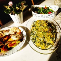 کدو بره سبزی پلو