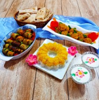 قارچ سوخاری.رول بادمجان